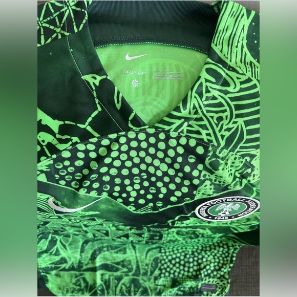 Nike Authentic Nigeria National Team 2022 Green DN0696-329 Jersey Men’s Sz M - Picture 4 of 6